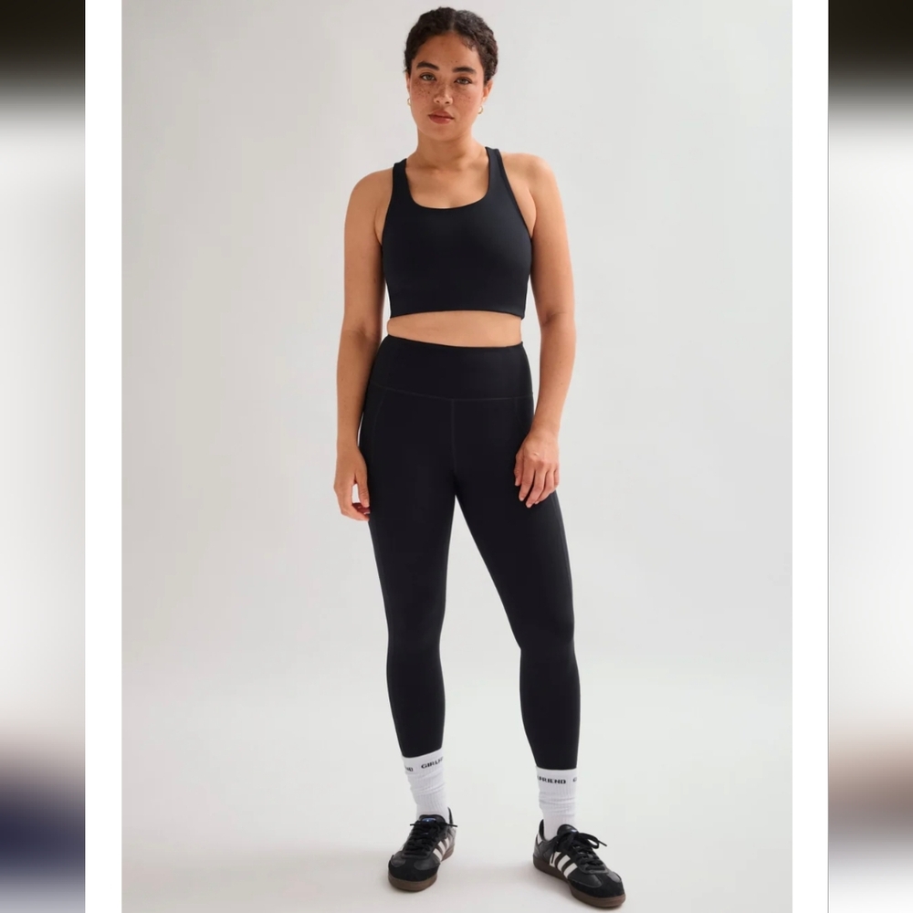 Girlfriend Collective Black Paloma Racerback Bra- XL - Picture 7 of 13